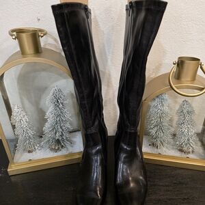 Croft & Barrow Black High (3- 3.9 in) Heel Height Boots for Women